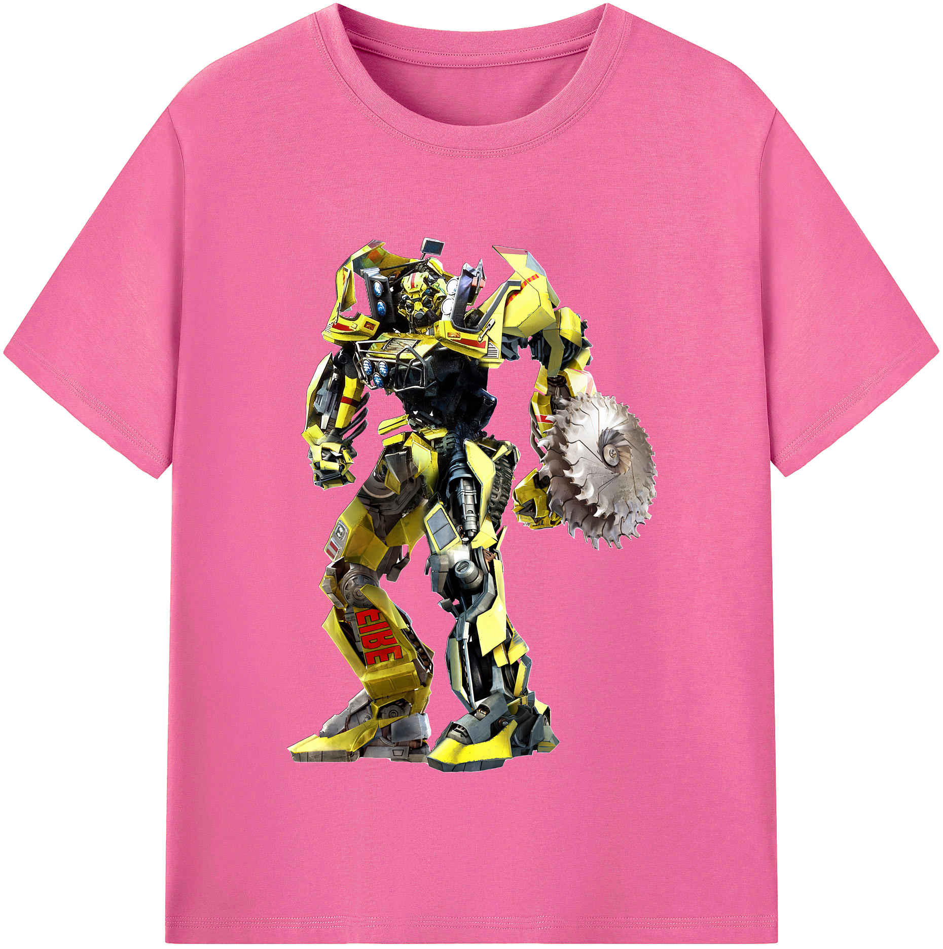 （画像用） Transformers トランスフォーマー レディースカジュアルプリントTシャツ（綿100％）